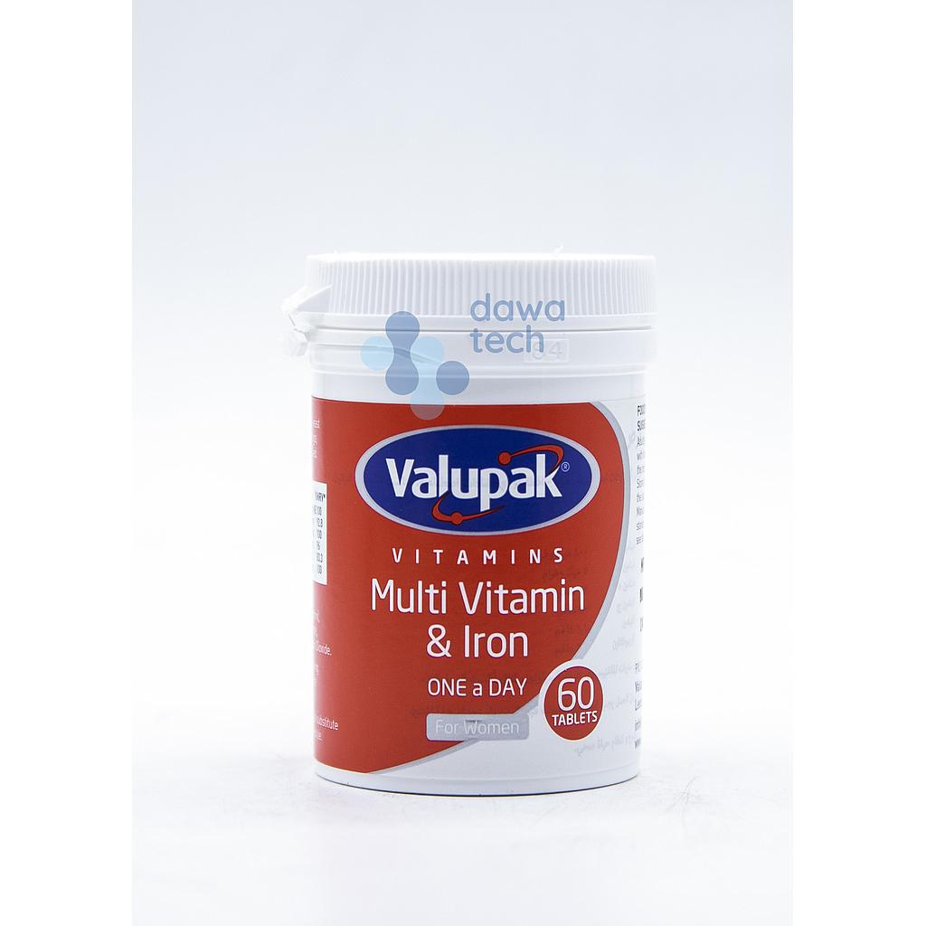 VALUPAK MultiVit+Iron 60 Tabs