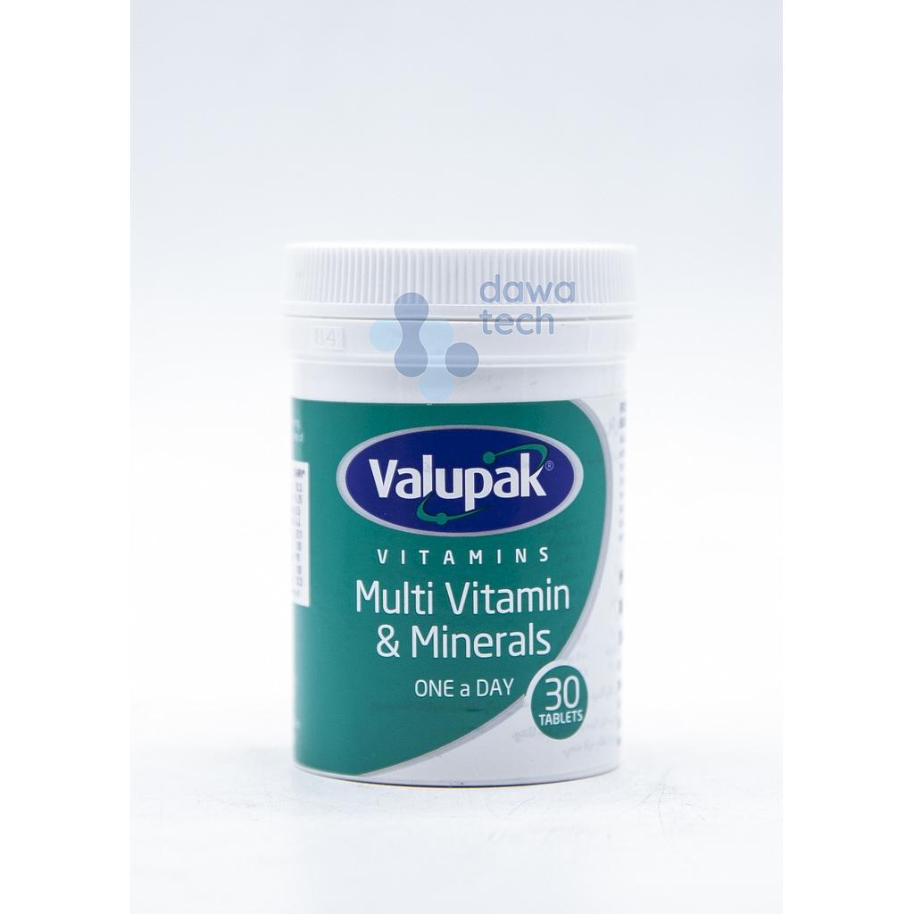 VALUPAK Multi Vit. &amp; Minerals 30 Tabs