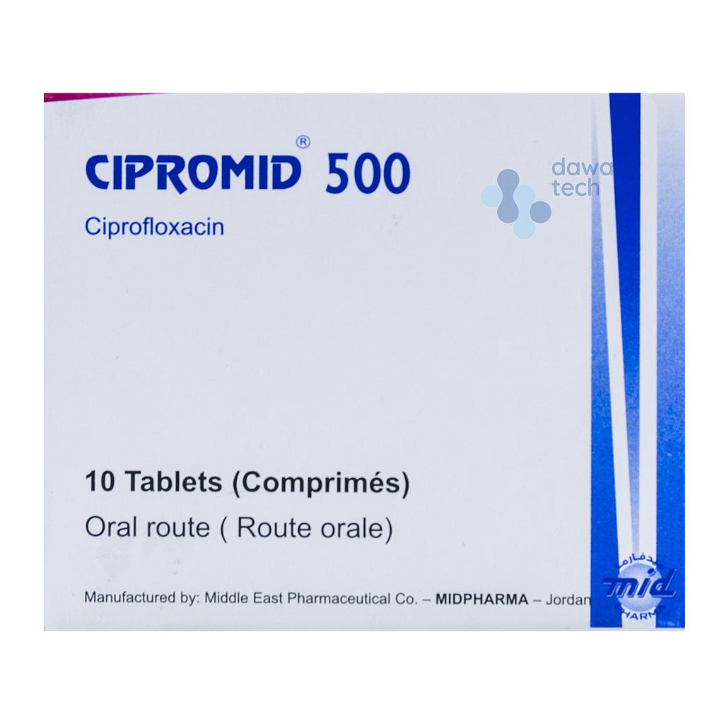 CIPROMID 500mg 10 Tabs